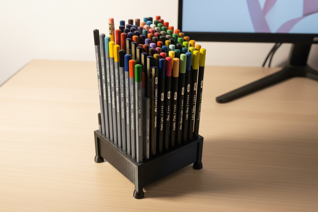 Porta Matite con Fori Salva Punta – Capienza 100 Matite