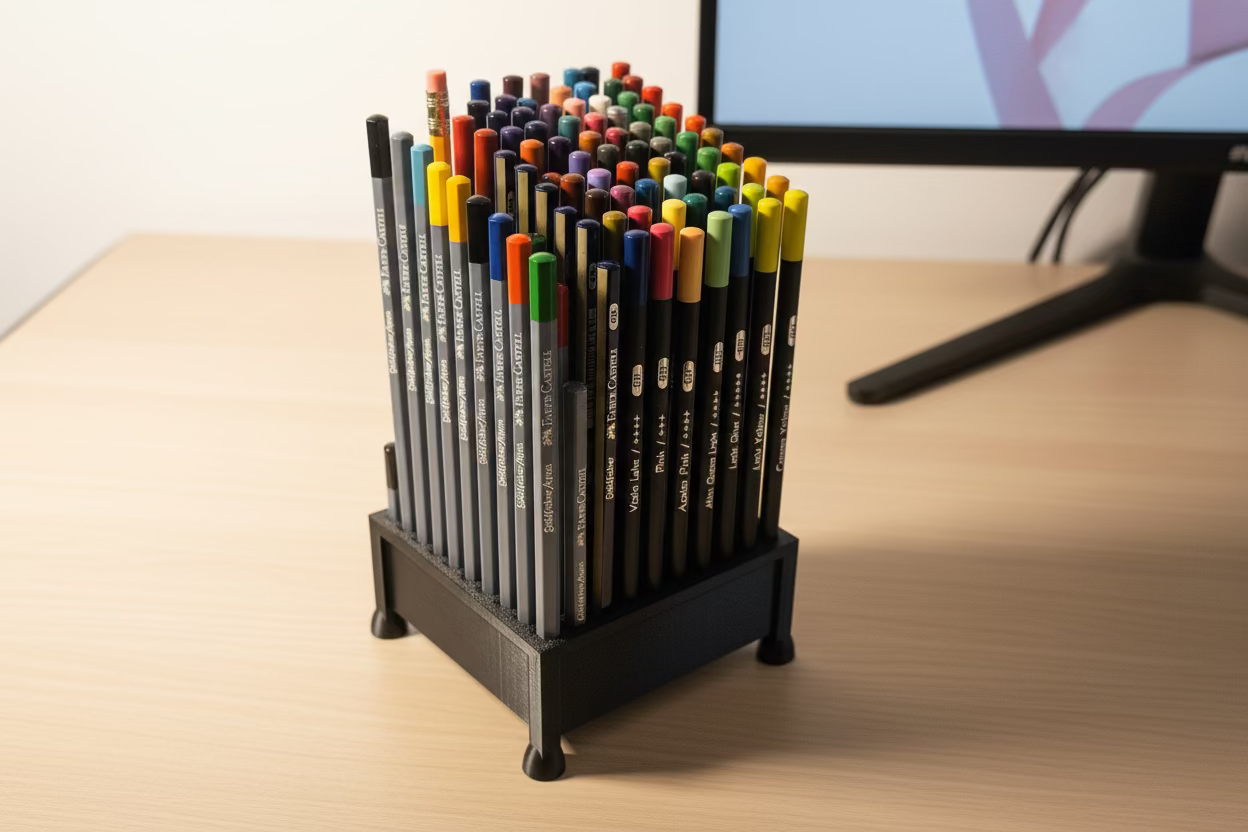 Porta Matite con Fori Salva Punta – Capienza 100 Matite