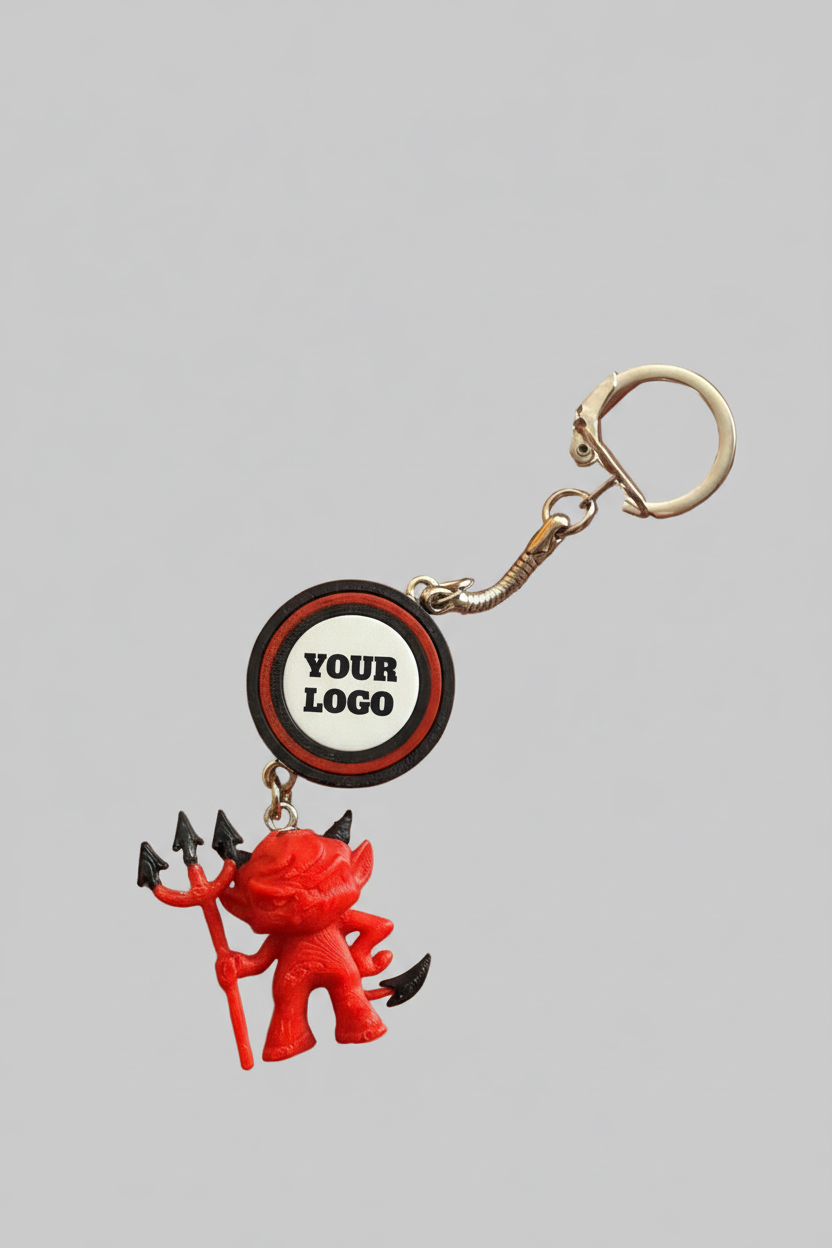 Keychain gray background - Your Logo