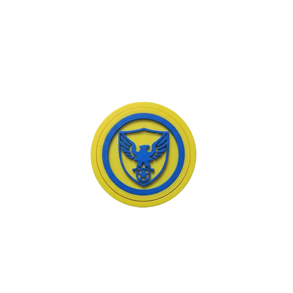 Portachiavi variante blu-giallo