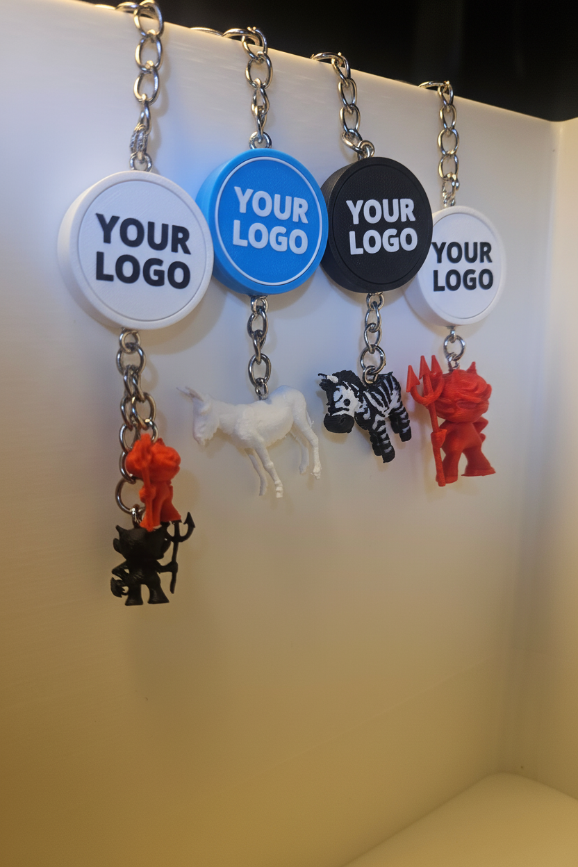 Quattro portachiavi - Your Logo